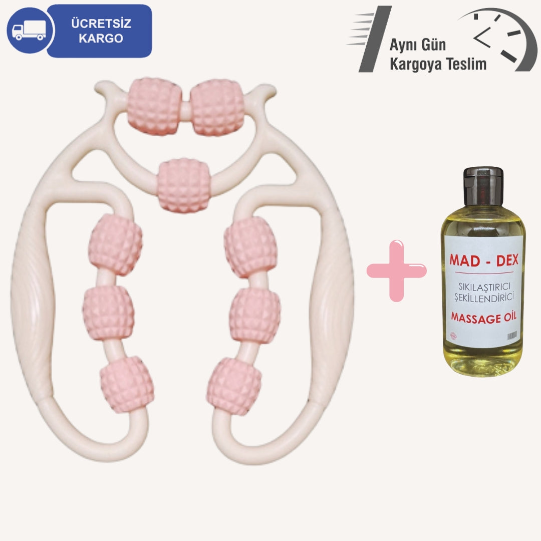 Bacak İnceltme Selülit Giderme, Ödem Atma, Sıkılaştırma Masaj Seti